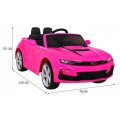 Chevrolet Camaro 2SS na batériu Ružový + Ovládač + Kolesá EVA + Pomalý štart + Zvuky Svietidlá