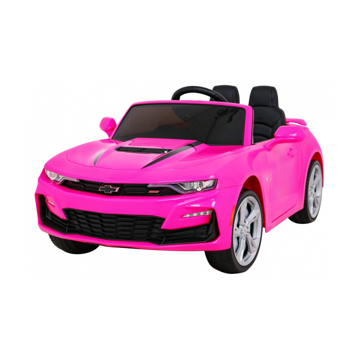 Chevrolet Camaro 2SS na batériu Ružový + Ovládač + Kolesá EVA + Pomalý štart + Zvuky Svietidlá