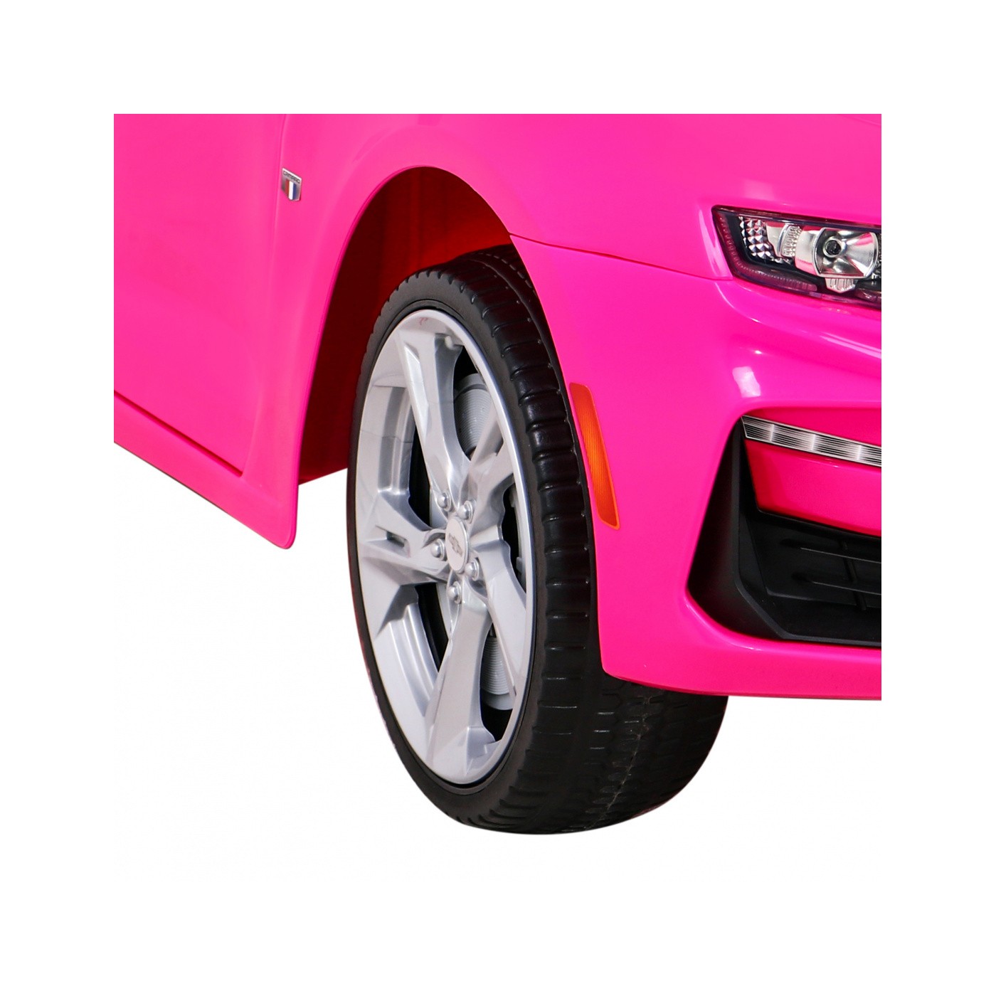 Chevrolet Camaro 2SS na batériu Ružový + Ovládač + Kolesá EVA + Pomalý štart + Zvuky Svietidlá