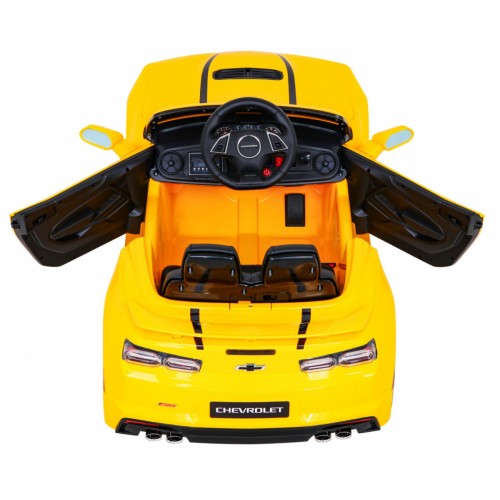 Chevrolet Camaro 2SS na batériu Žltý + Ovládač + Kolesá EVA + Pomalý štart + Zvuky Svietidlá