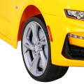 Chevrolet Camaro 2SS na batériu Žltý + Ovládač + Kolesá EVA + Pomalý štart + Zvuky Svietidlá