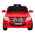 Autíčko City Rider pre deti Červené + Ovládač + Nastaviteľný volant + Pomalý štart + MP3 USB + LED