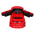 Autíčko City Rider pre deti Červené + Ovládač + Nastaviteľný volant + Pomalý štart + MP3 USB + LED