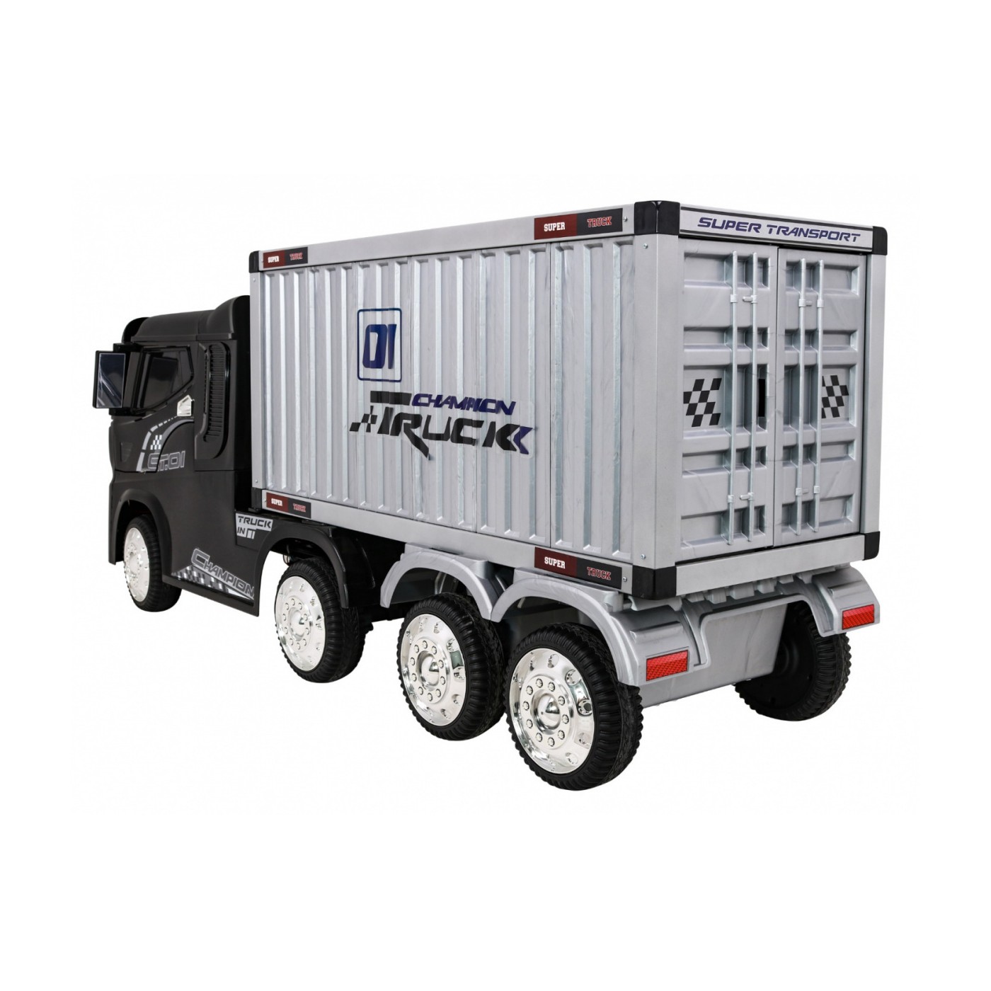 Vozidlo Container Truck Čierne + Príves