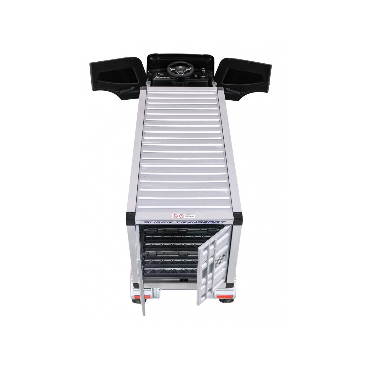 Vozidlo Container Truck Čierne + Príves