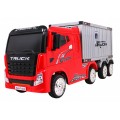 Vozidlo Container Truck Červené + Príves