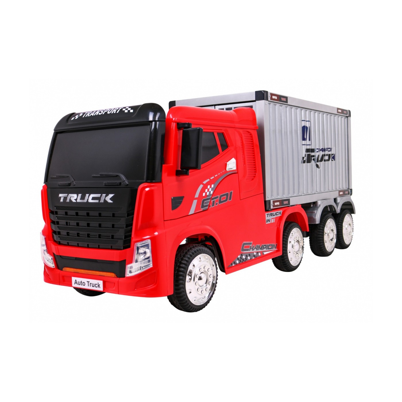 Vozidlo Container Truck Červené + Príves