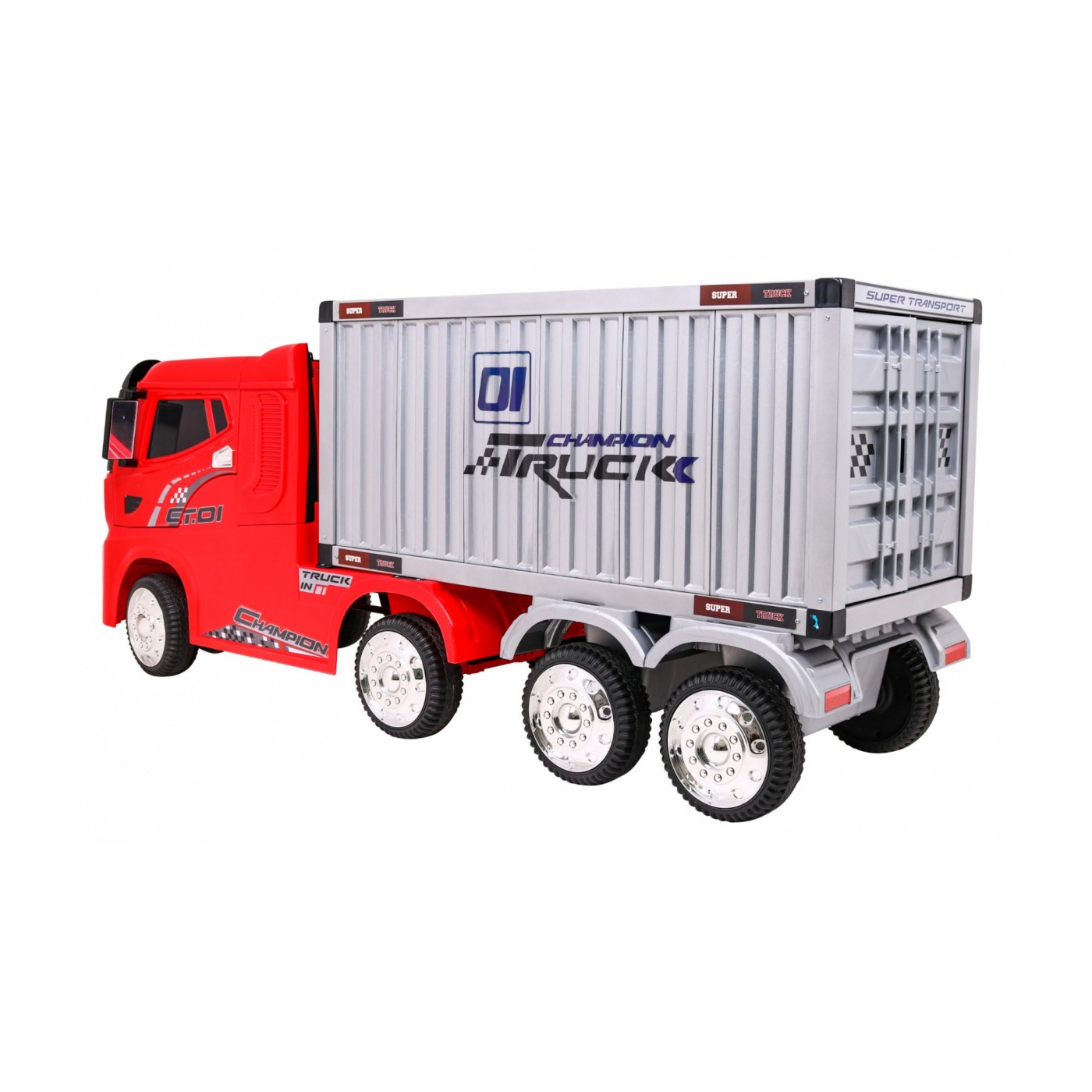 Vozidlo Container Truck Červené + Príves