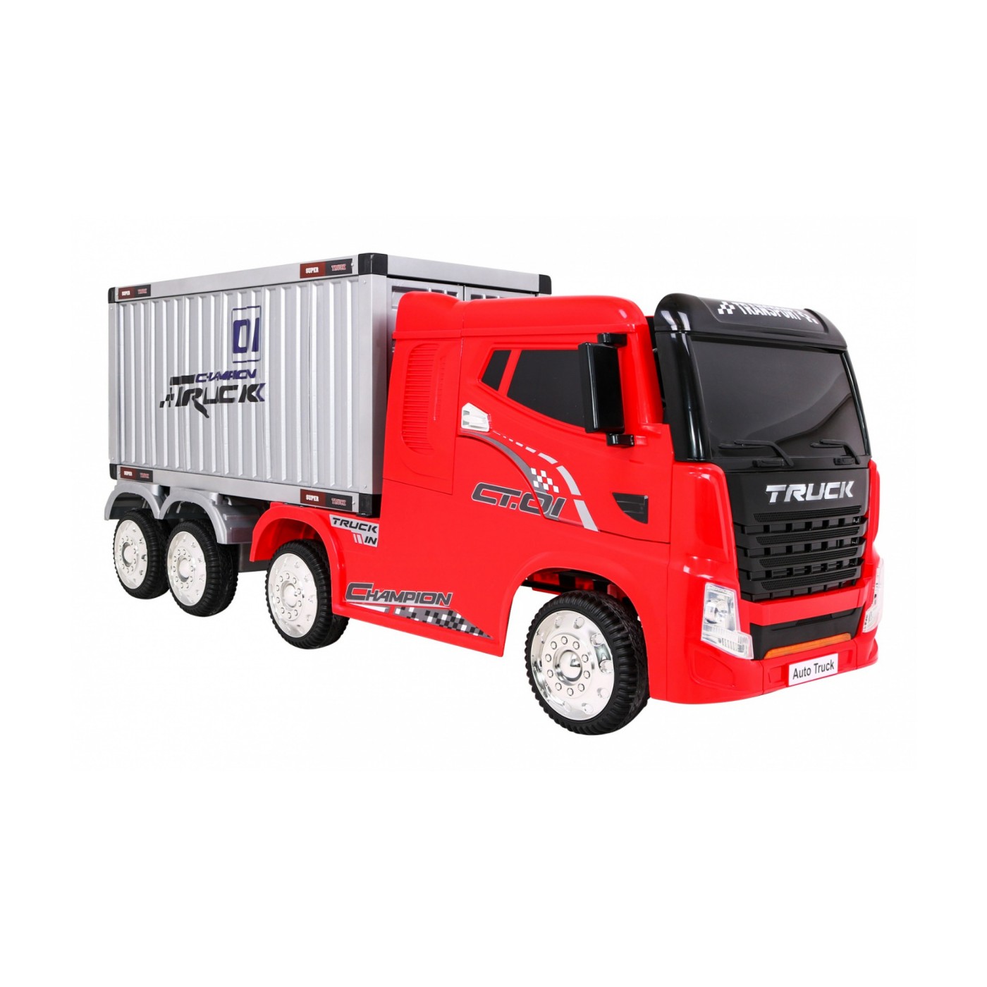 Vozidlo Container Truck Červené + Príves