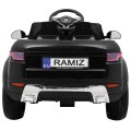 Autíčko Rapid Racer elektrické pre deti Čierne + Ovládač + Pomalý štart + EVA + MP3 LED