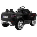 Autíčko Rapid Racer elektrické pre deti Čierne + Ovládač + Pomalý štart + EVA + MP3 LED