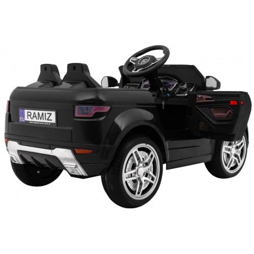Autíčko Rapid Racer elektrické pre deti Čierne + Ovládač + Pomalý štart + EVA + MP3 LED