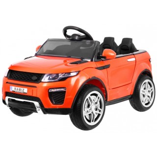 Autíčko Rapid Racer elektrické pre deti Oranžové + Ovládač + Pomalý štart + EVA + MP3 LED