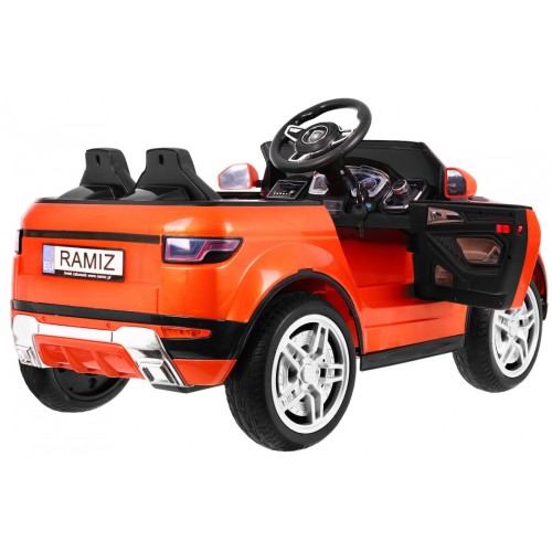 Autíčko Rapid Racer elektrické pre deti Oranžové + Ovládač + Pomalý štart + EVA + MP3 LED