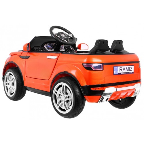 Autíčko Rapid Racer elektrické pre deti Oranžové + Ovládač + Pomalý štart + EVA + MP3 LED