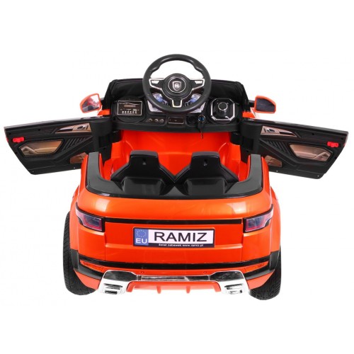 Autíčko Rapid Racer elektrické pre deti Oranžové + Ovládač + Pomalý štart + EVA + MP3 LED