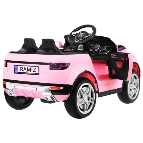 Autíčko Rapid Racer elektrické pre deti Ružové + Ovládač + Pomalý štart + EVA + MP3 LED
