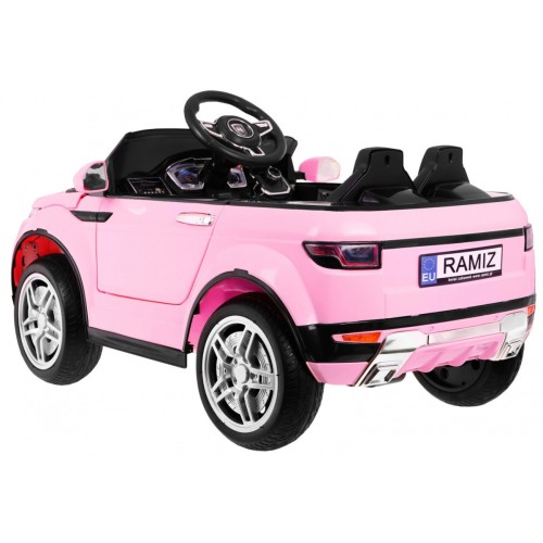 Autíčko Rapid Racer elektrické pre deti Ružové + Ovládač + Pomalý štart + EVA + MP3 LED
