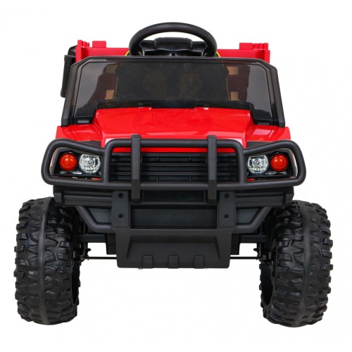 Autíčko Farmer Pick-up pre deti Červený + Ovládač + Kufor + Lopata + EVA + MP3 LED