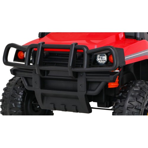 Autíčko Farmer Pick-up pre deti Červený + Ovládač + Kufor + Lopata + EVA + MP3 LED