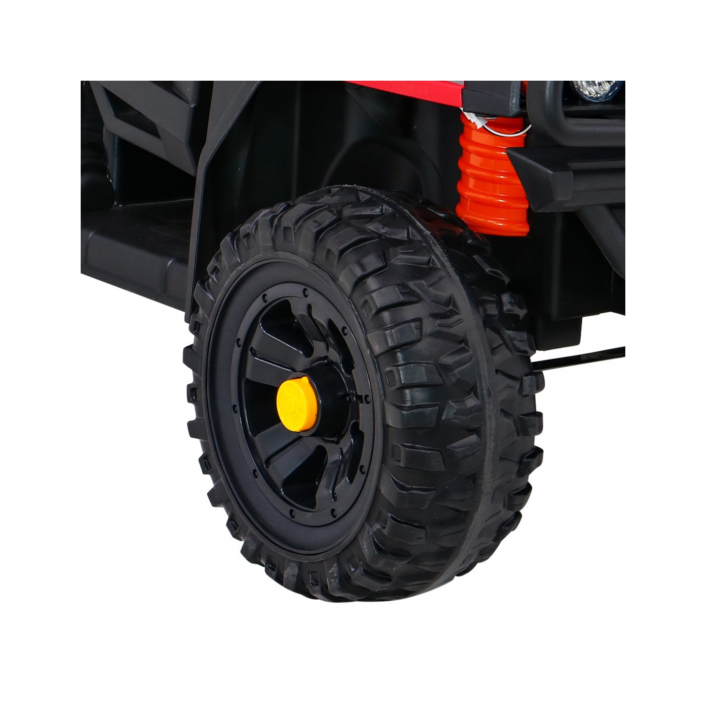 Autíčko Farmer Pick-up pre deti Červený + Ovládač + Kufor + Lopata + EVA + MP3 LED