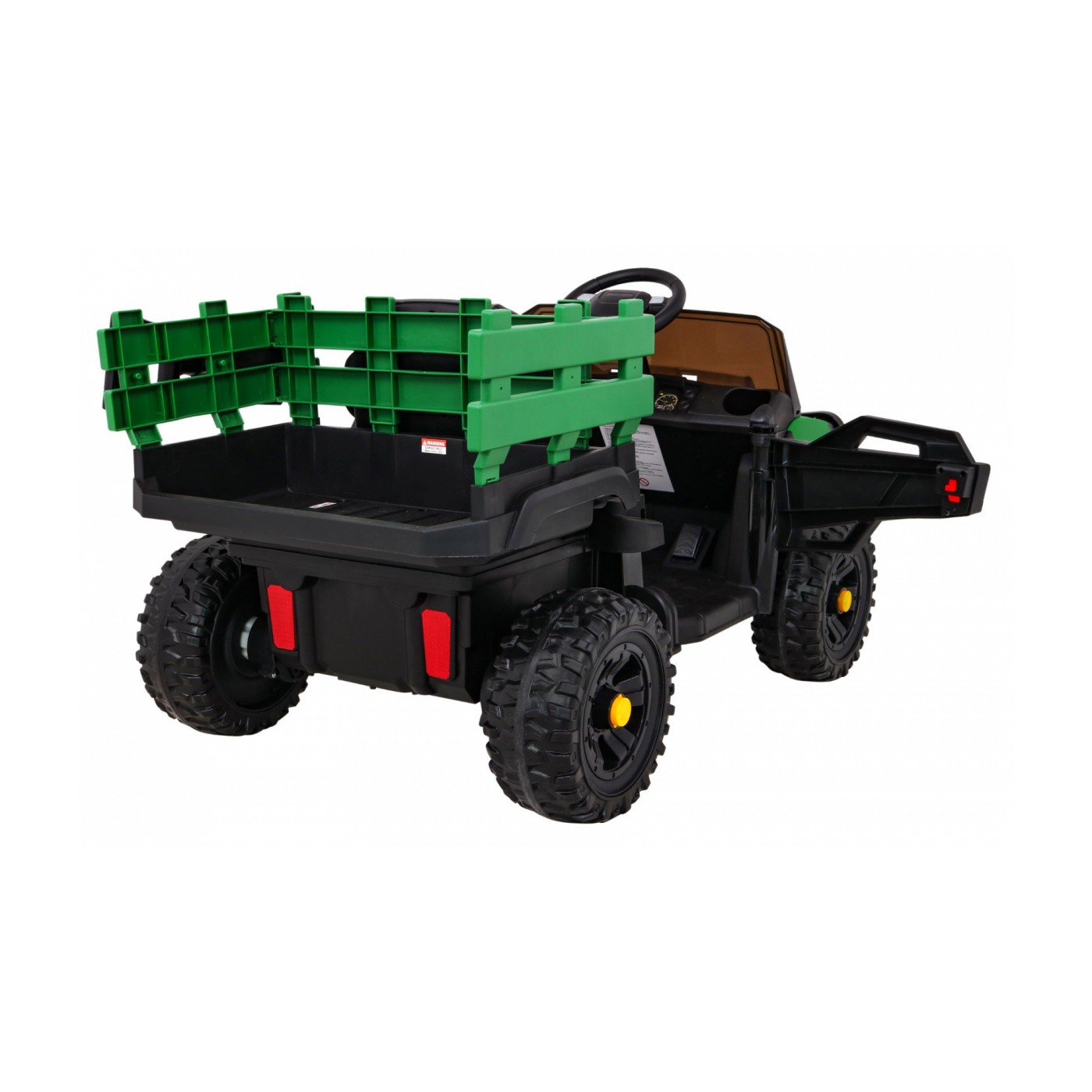 Autíčko Farmer Pick-up pre deti Zelený + Ovládač + Kufor + Lopata + EVA + MP3 LED