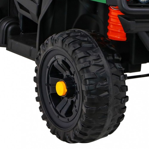 Autíčko Farmer Pick-up pre deti Zelený + Ovládač + Kufor + Lopata + EVA + MP3 LED