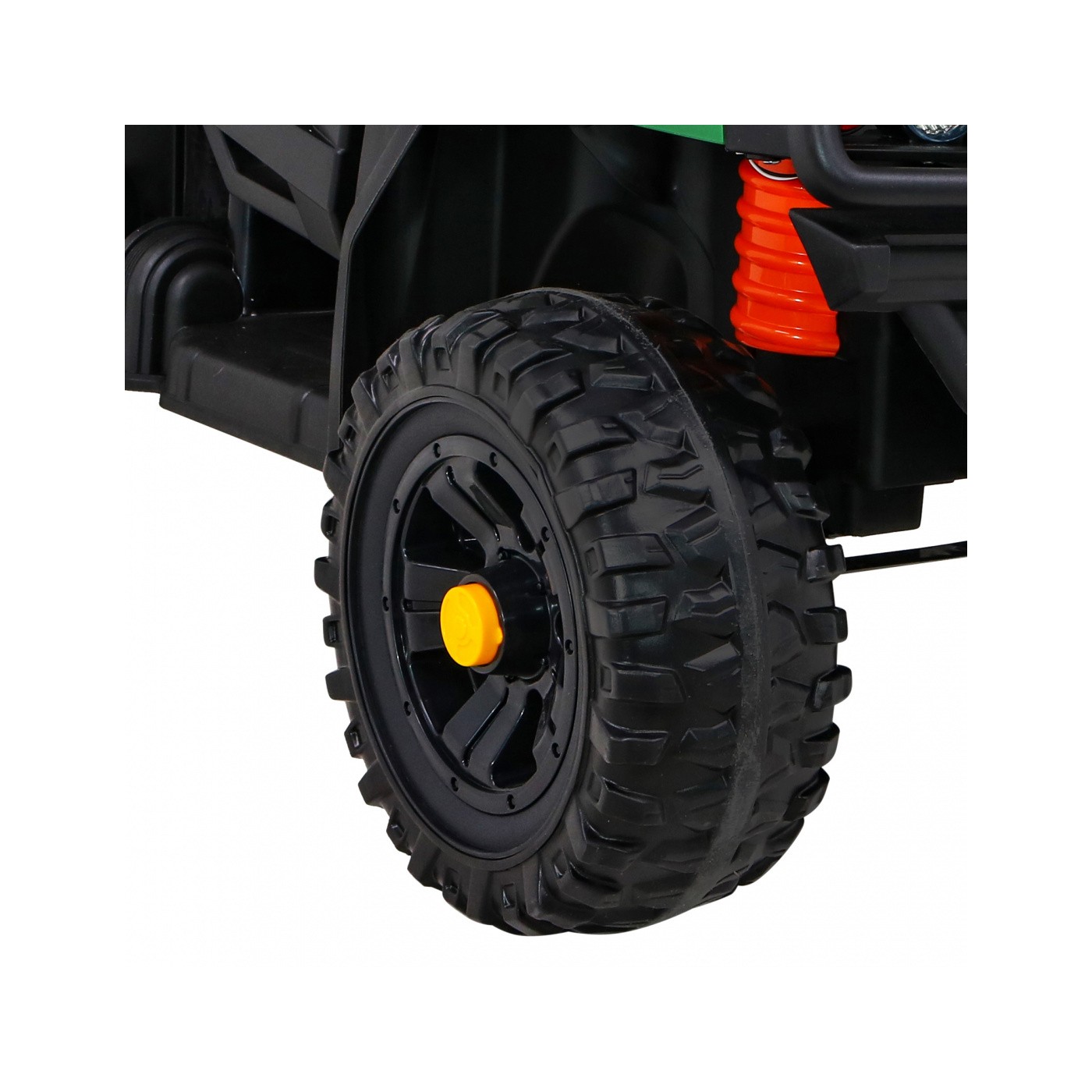 Autíčko Farmer Pick-up pre deti Zelený + Ovládač + Kufor + Lopata + EVA + MP3 LED