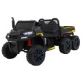 Autíčko Farmer Truck pre 2 deti Čierny + Pohon 4x4 + Ovládač + Kiper + Audio LED