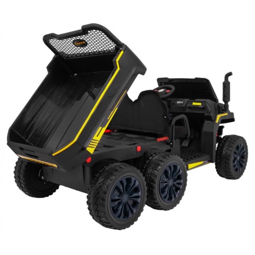 Autíčko Farmer Truck pre 2 deti Čierny + Pohon 4x4 + Ovládač + Kiper + Audio LED