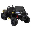 Autíčko Farmer Truck pre 2 deti Čierny + Pohon 4x4 + Ovládač + Kiper + Audio LED