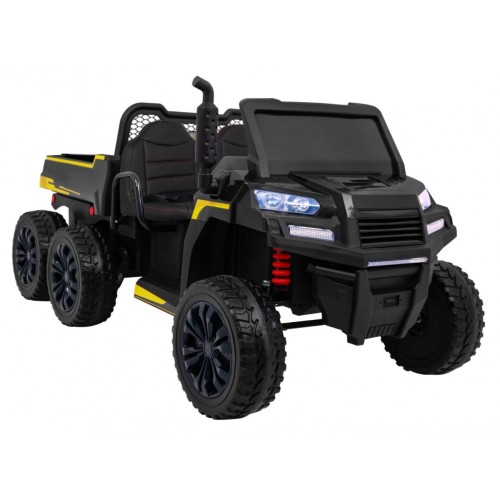 Autíčko Farmer Truck pre 2 deti Čierny + Pohon 4x4 + Ovládač + Kiper + Audio LED