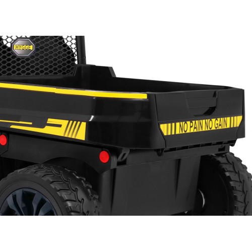 Autíčko Farmer Truck pre 2 deti Čierny + Pohon 4x4 + Ovládač + Kiper + Audio LED