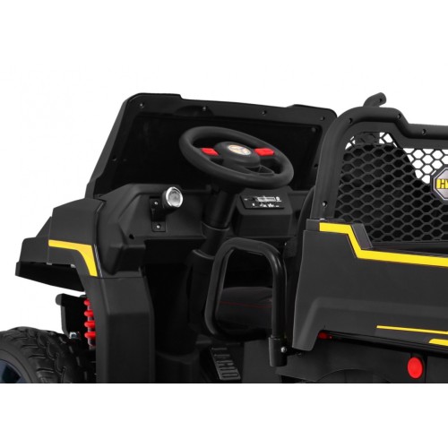 Autíčko Farmer Truck pre 2 deti Čierny + Pohon 4x4 + Ovládač + Kiper + Audio LED
