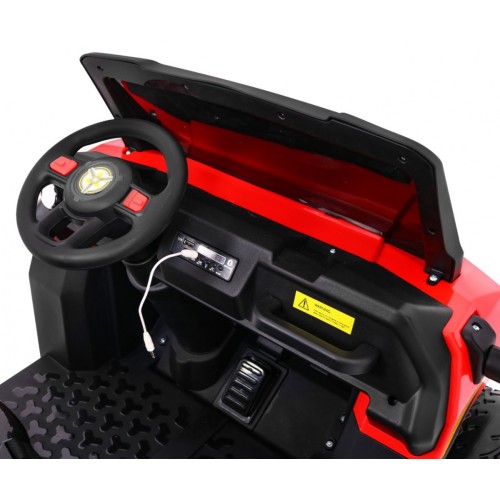 Autíčko Farmer Truck pre 2 deti Červený + Pohon 4x4 + Ovládač + Kiper + Audio LED