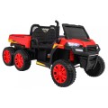 Autíčko Farmer Truck pre 2 deti Červený + Pohon 4x4 + Ovládač + Kiper + Audio LED