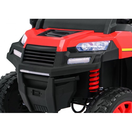 Autíčko Farmer Truck pre 2 deti Červený + Pohon 4x4 + Ovládač + Kiper + Audio LED