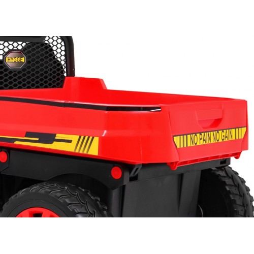 Autíčko Farmer Truck pre 2 deti Červený + Pohon 4x4 + Ovládač + Kiper + Audio LED