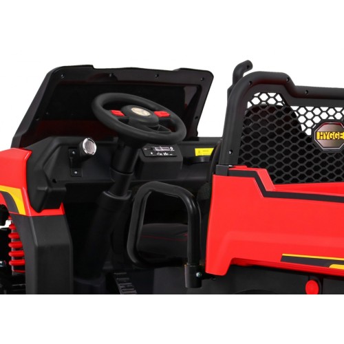 Autíčko Farmer Truck pre 2 deti Červený + Pohon 4x4 + Ovládač + Kiper + Audio LED