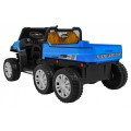 Autíčko Farmer Truck pre 2 deti Modrý + Pohon 4x4 + Ovládač + Kiper + Audio LED