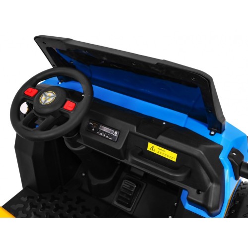 Autíčko Farmer Truck pre 2 deti Modrý + Pohon 4x4 + Ovládač + Kiper + Audio LED