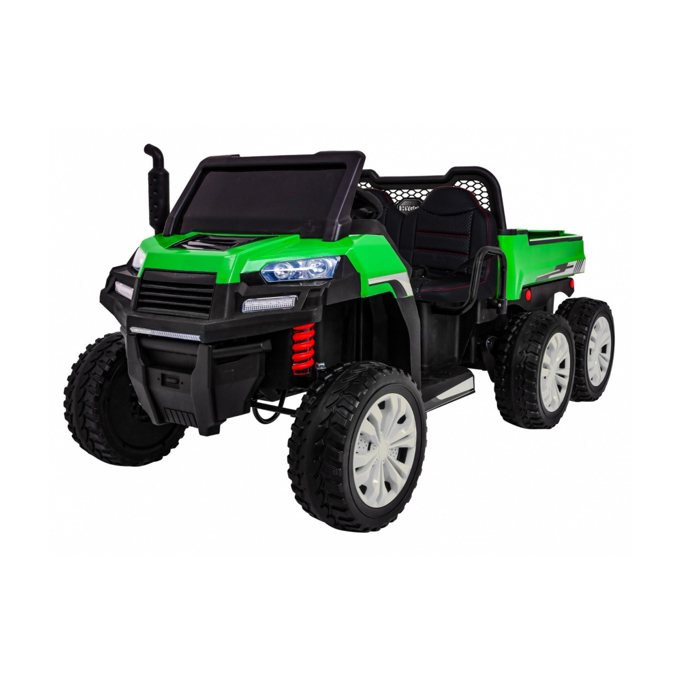 Autíčko Farmer Truck pre 2 deti Zelený + Pohon 4x4 + Ovládač + Kiper + Audio LED