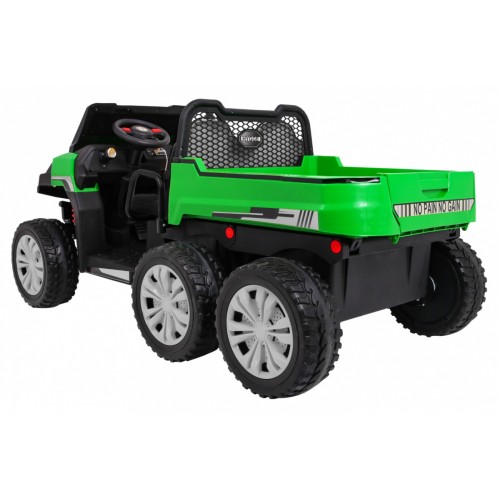 Autíčko Farmer Truck pre 2 deti Zelený + Pohon 4x4 + Ovládač + Kiper + Audio LED