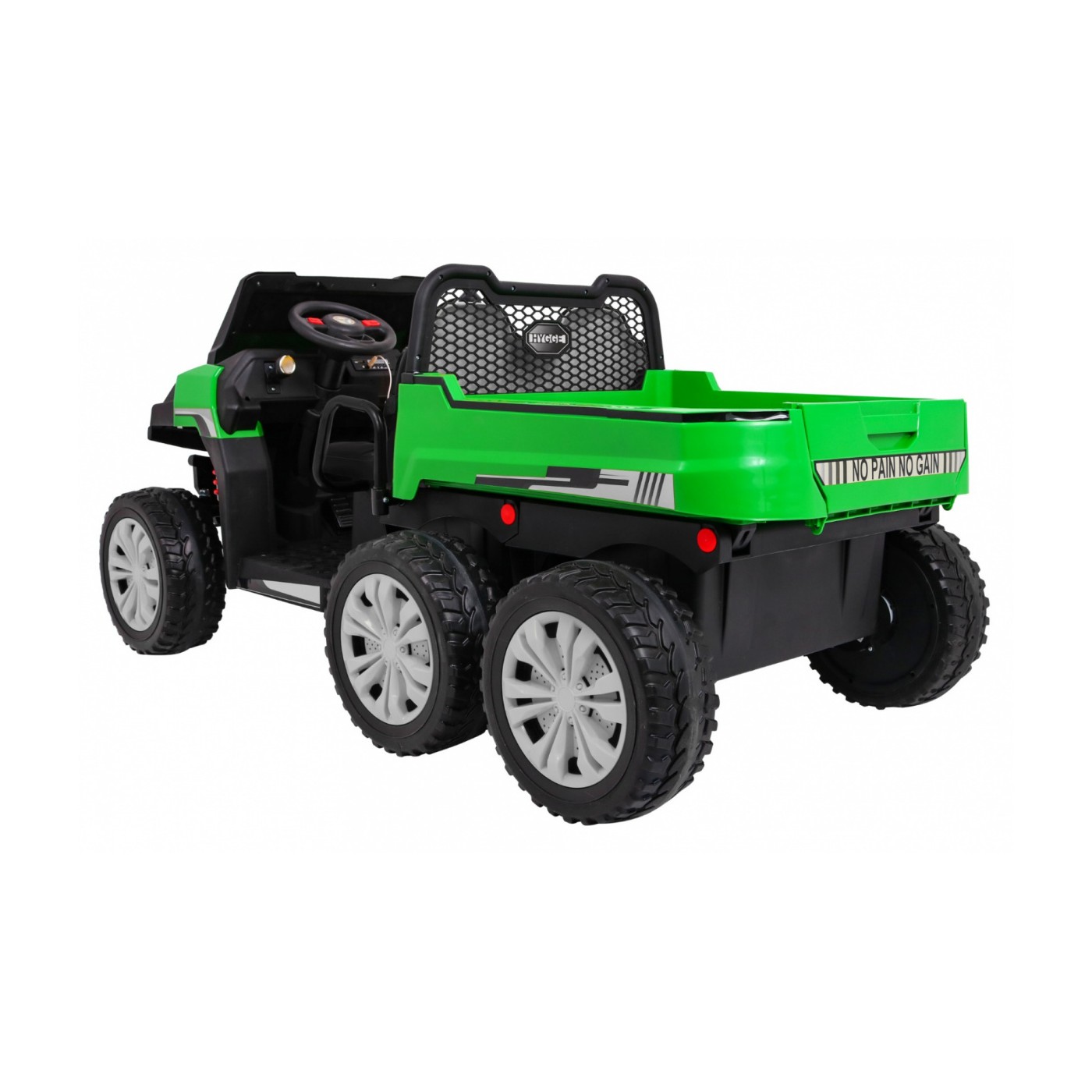 Autíčko Farmer Truck pre 2 deti Zelený + Pohon 4x4 + Ovládač + Kiper + Audio LED