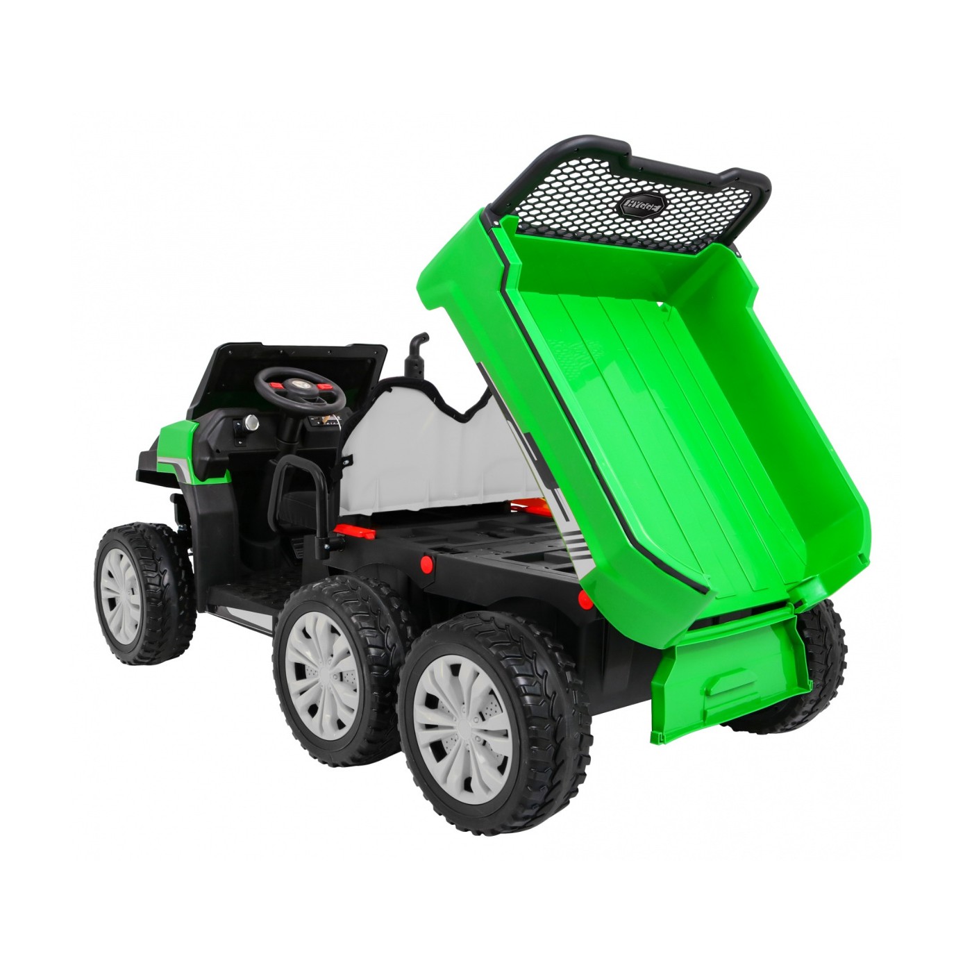 Autíčko Farmer Truck pre 2 deti Zelený + Pohon 4x4 + Ovládač + Kiper + Audio LED