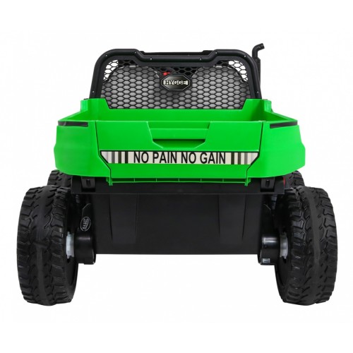 Autíčko Farmer Truck pre 2 deti Zelený + Pohon 4x4 + Ovládač + Kiper + Audio LED