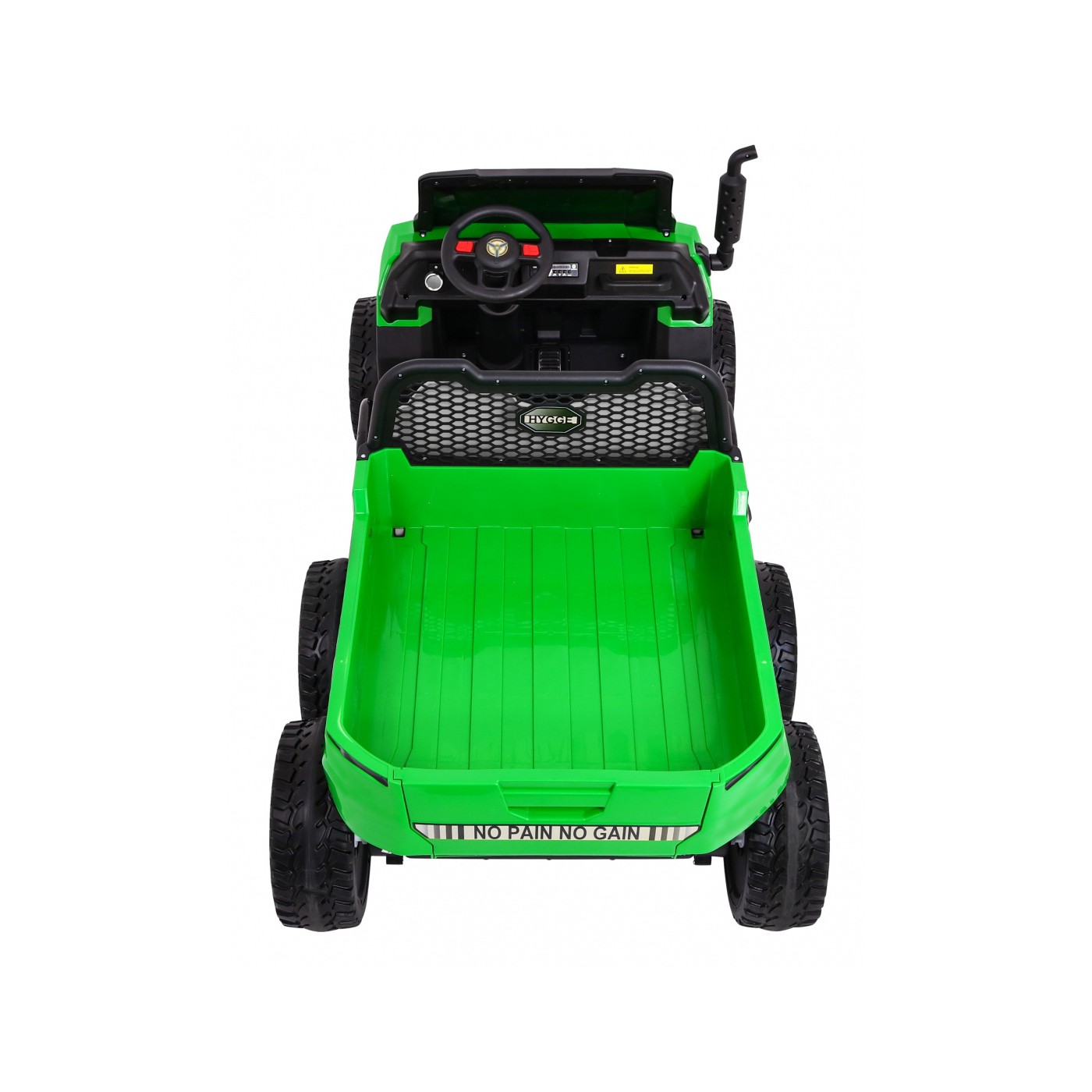 Autíčko Farmer Truck pre 2 deti Zelený + Pohon 4x4 + Ovládač + Kiper + Audio LED