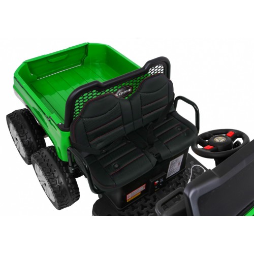 Autíčko Farmer Truck pre 2 deti Zelený + Pohon 4x4 + Ovládač + Kiper + Audio LED
