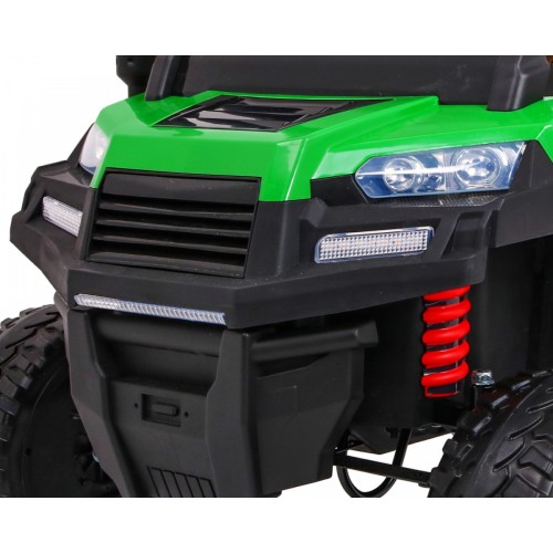 Autíčko Farmer Truck pre 2 deti Zelený + Pohon 4x4 + Ovládač + Kiper + Audio LED