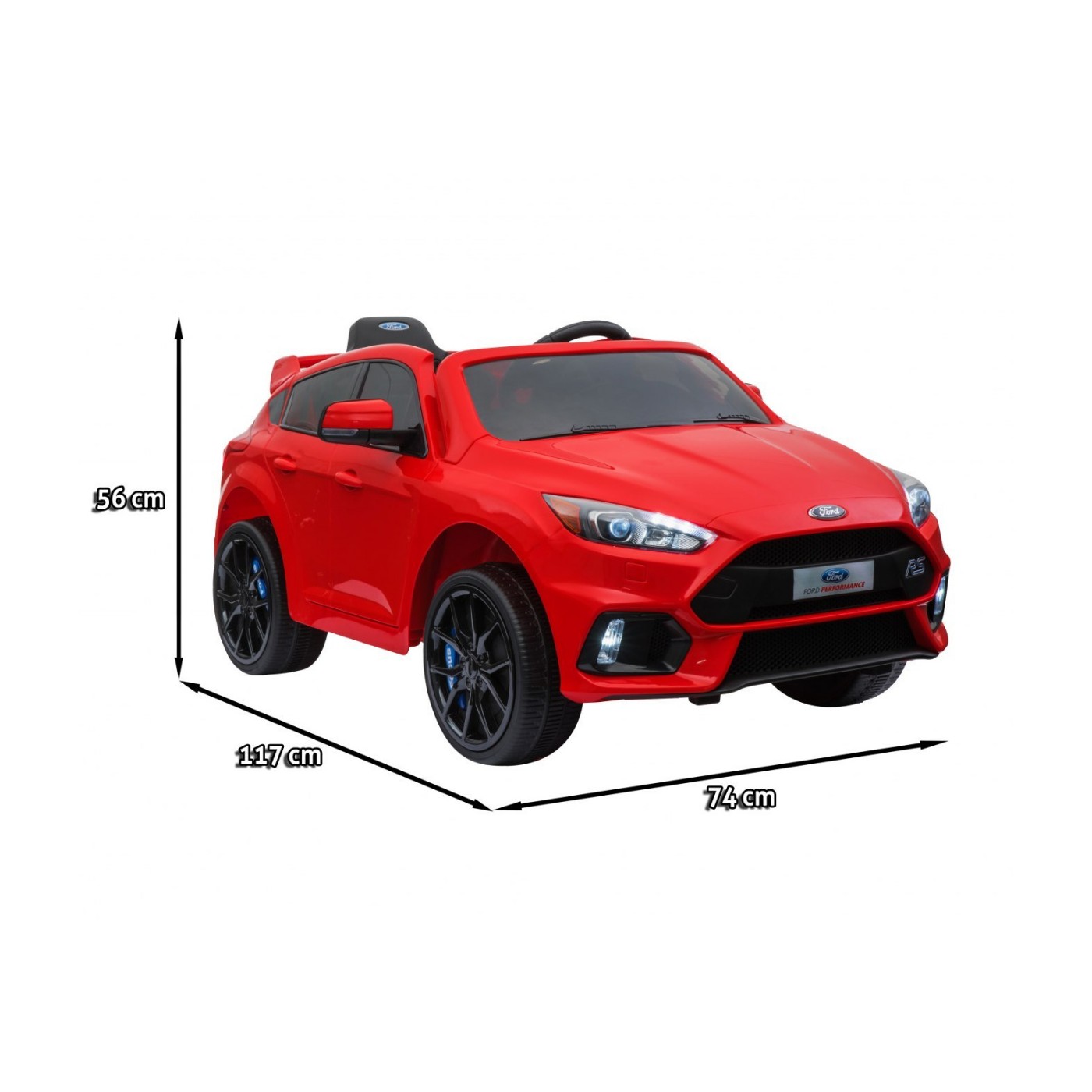 Vozidlo Ford Focus RS Červený